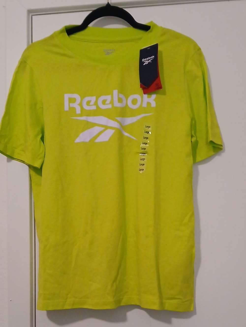 Reebok Bright Lime Short Sleeve Logo Tee